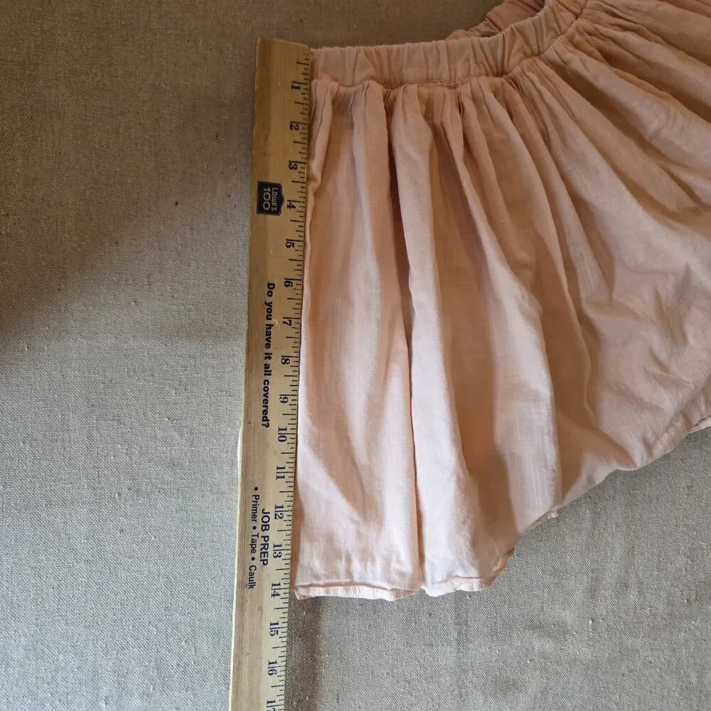 Crewcuts by J Crew Light Pink Pull On Bubble Skirt Y2K Balletcore Girls Size 6/7